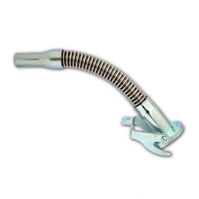Image of ASC Silver Flexible Pouring Spout for Jerry Can with integrated mesh filter Universal UK/EU Fitting