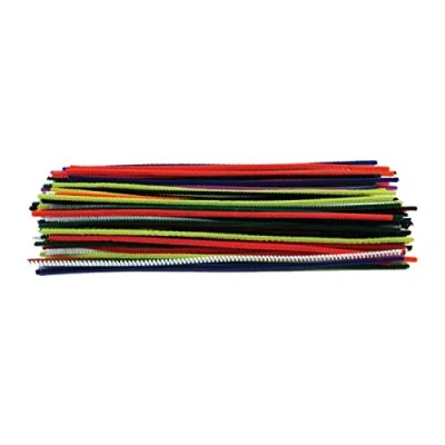 Image of Creation Station CT4065 100 Chenille Pipe Cleaners, 300mm Long and 4mm Diameter, Assorted Colours, Multicolor