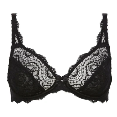 Image of Playtex Bra Woman Flower Elegance Underwire x1, Black, 34D