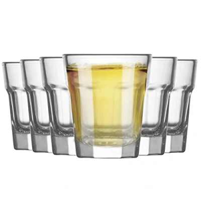 Image of LAV 12x Clear 45ml Aras Shot Glasses Small Vodka Tequila Jelly Cocktail Mini Dessert Party Drinking Glass Cups Set