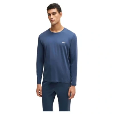 Image of BOSS Pyjama top, Men&#039;s, Size: Large, Blue five