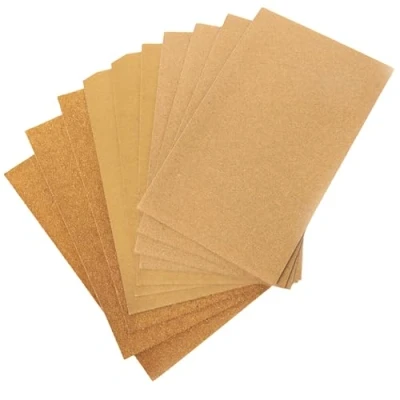 Image of Decex Pack of 12 140mm x 230mm Sand Paper Sheets Mixed Grits, 4 Fine, Medium, Coarse Assorted Sandpaper for Wood and Walls