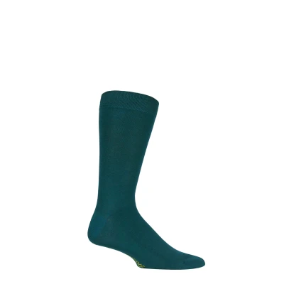 Image of 1 Pair Evergreen Colour Burst Bamboo Socks with Smooth Toe Seams Men&#039;s 7 11 Mens SOCKSHOP