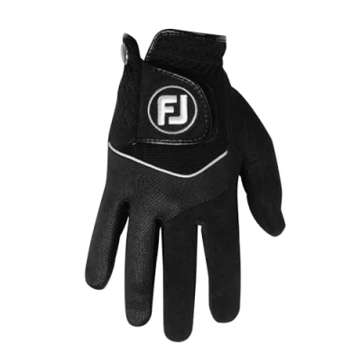 Image of FootJoy RainGrip Men&#039;s Golf Glove, Black