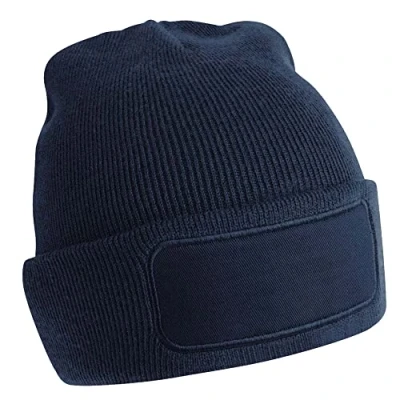 Image of Beechfield Recycled Original Patch Beanie French Navy