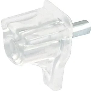 Image of HARDWARE FOR YOU LTD PACK OF 20 SHELF SUPPORT PLUG TRANSPARENT A 3MM HOLE BOOK CASE PINS PEG STUD STEEL