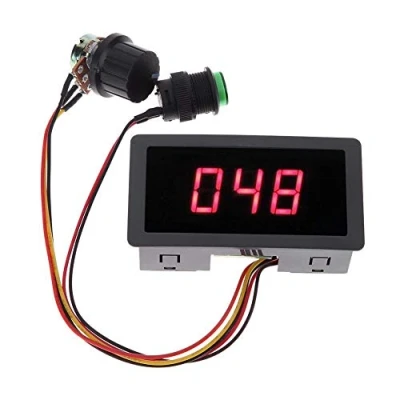 Image of DollaTek Digital Display Led 6V 12V 24V PWM DC Motor Controller Variable Speed Regulator