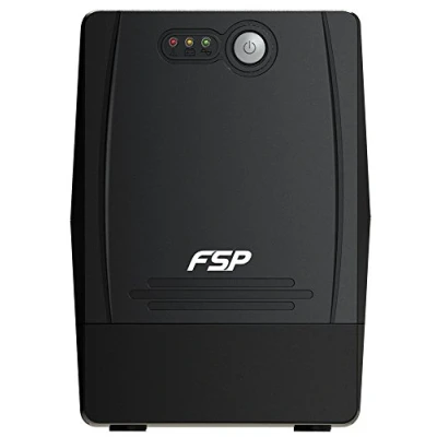 Image of FSP Fortron FP 1000 Line Interactive UPS VA / 600 W, 4x Schuko, Input Voltage Range 162 290 VAC, 60/50 Hz (Auto Sensing), Simulated Sine Wave Curve, Cold Start Function, Sound Alarm, Black