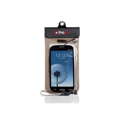 Image of ProperAV Waterproof Case For Smartphones with Earphones