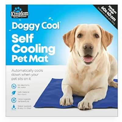 Image of Kingdom Blue Medium Internal Cooling Gel Pet Mat (40 cm x 60 cm) 1 Piece Safe &amp; Non Toxic, Ideal for Dogs up to 30kg