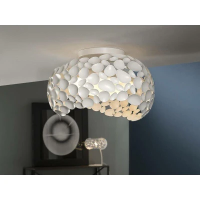 Image of Narisa 5 Light Flush Ceiling Matt White, G9