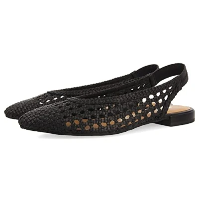 Image of GIOSEPPO Women&#039;s Guatavita Ballet Flat, Black White, 3 UK