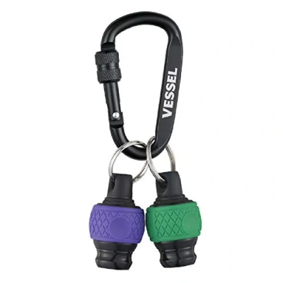 Image of VESSEL QB 22K2GV Ball Grip Quick Catcher, Set of 2 (Green and Purple) Bit Holder