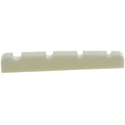 Image of Dopro 38x3.5 Flat Bottom Cattle Bone Bass Guitar Nut 4 String Real Pure