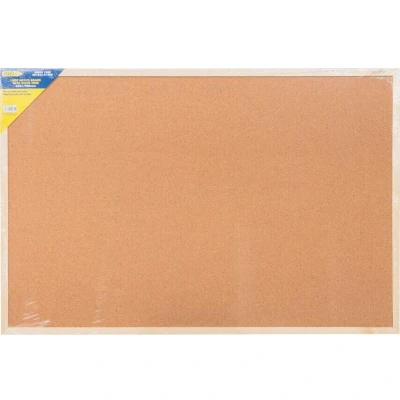 Image of Offis Cork Notice Board 600X900MM Wood Trim