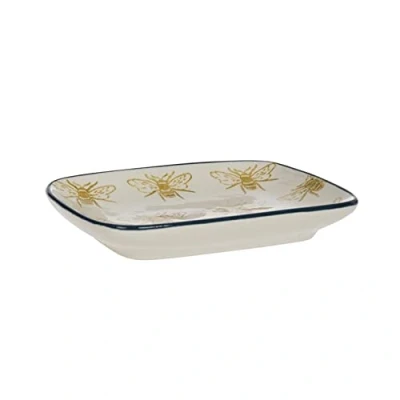 Image of Sophie Allport Bees Stoneware Soap Dish