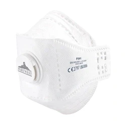 Image of EAGLE FFP3 Valved Dolomite Fold Respirator (White)