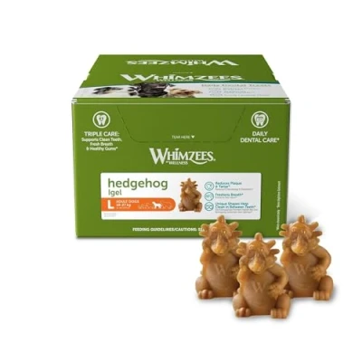 Image of Whimzees Hedgehog Size L/Pack of 30 in Display Pack 1 (1 x 1.8 kg)