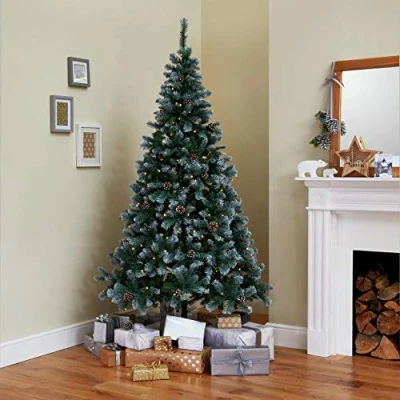 Image of Habitat 7ft Oscar Pine Cone Christmas Tree Green