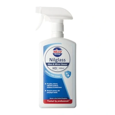 Image of Nilco Professional Nilglass Smear Free Glass and Mirror Cleaner, 500 ml (Pack of 1)