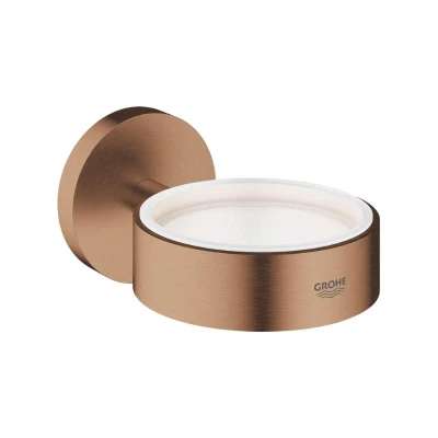 Image of Grohe Essentials Glass/Soap Dish Holder Brushed Warm Sunset (40369DL1)