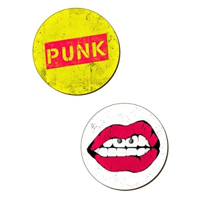 Image of Grindstore Punk Is Not Dead 4 Piece Coaster Set 9.5x9.5cm
