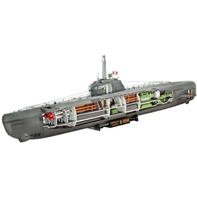 Image of Revell 05078 Deutsches U Boot Typ XXI mit Interieur 1:144 Scale Unbuilt/Unpainted Plastic Model Kit
