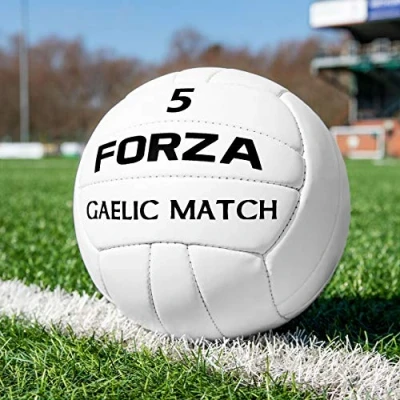 Image of FORZA Gaelic Match Football Official Size 100% Hand Stitched (Size 5, Pack Of 1)
