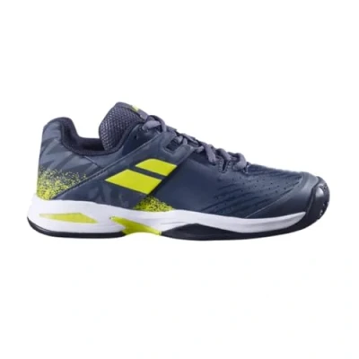 Image of Babolat Propulse Cly Kids Tennis Shoes Grey/Aero 5.5 (38.5)
