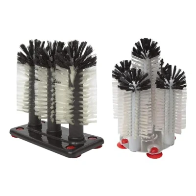 Image of We Can Source It Ltd Brush Glass Washer Cleaner Scrubber Bar Pub Catering Set of 5