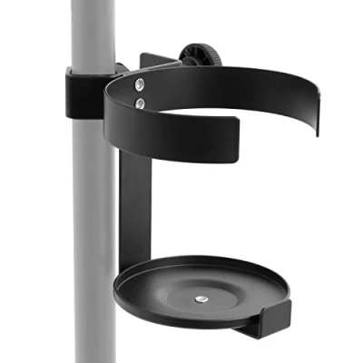 Image of TIGER MSA89 BK Cup Holder for Microphone and Music Stand Glasses, Bottles, Cups Black
