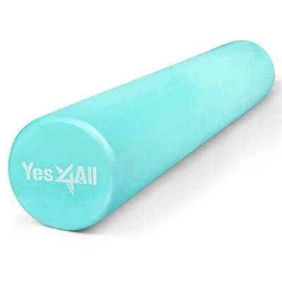 Image of Yes4All Foam Roller Ultra Lightweight Medium Density EVA Fitness 30/45/60/90 cm Long for Back, Legs, Workouts, Trigger Point Exercise, Gym, Pilates and Yoga