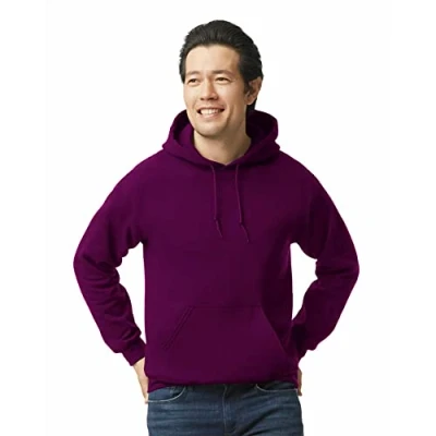 Image of Gildan Men&#039;s Fleece Hooded Sweatshirt, Style G18500 Maroon, S