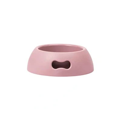 Image of United Pets Pappy Large Dog Bowl, EcoFriendly, Italian Design, Made in Italy, Pink, Bowl for Dogs, Capacity 2200ml (77 oz)