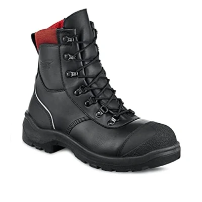 Image of Red Wing 3283 S3 Safety Leather Black Boots Puncture Resistant Side Zip UK 6.5