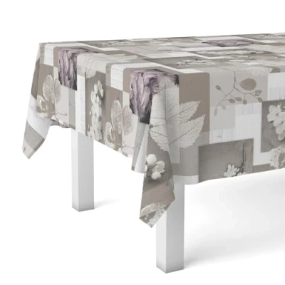 Image of Martina Home Zen Leaves Oilcloth Tablecloth Single 100 x 140 cm