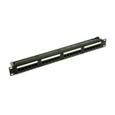 Image of PENN ELCOM 24 Port 1U Rack Mountable CAT5e Patch Panel Backwards compatible with Cat 3 &amp; 5