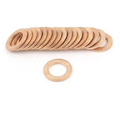 Image of 20pcs 10 mm x 16 1.5 Copper Crush Washer Ring Flat Seal