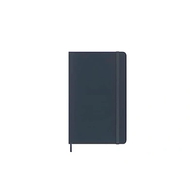 Image of Moleskine Precious &amp; Ethical Notebook, with Gift Box, Vegan Soft Cover, Elastic Closure, Large Format 13x21 cm, Colour Blue