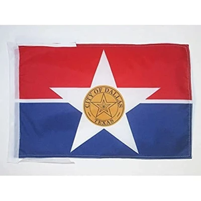 Image of AZ Flag San Antonio 18&#039;&#039; x 12&#039;&#039; 100% Polyester city Texas Small Banner with Two Cords Fade Resistant Vivid Colors 18x12 in 45x30 Cm