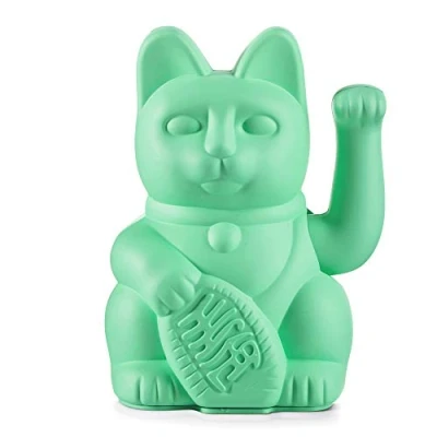 Image of DONKEY Waving cat, Mint, 15x10,5x9 cm