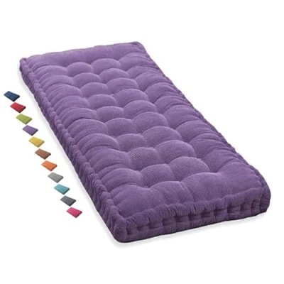 Image of 2 Seater Porch Swing Cushion, Bench Cushion Outdoor Indoor 120cm 150cm 3 100cm 140cm 240cm Garden Cushions 50x50 Reversible, Chair Pad 40x40 for Office Bench(Purple 1N,110x