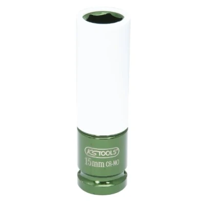 Image of KS Tools 515.2015 1/2&quot; Aluminium wheel impact socket, deep, 15mm