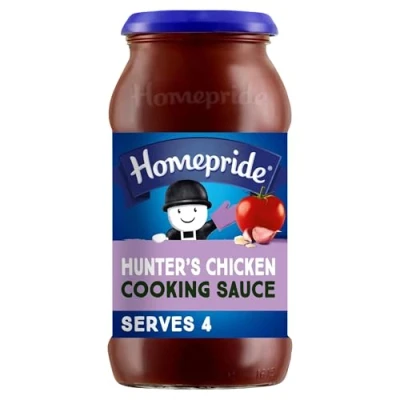 Image of Homepride Sweet &amp; Smoky Hunter&#039;s Chicken Cooking Sauce, 485 g Jar (Pack of 1)