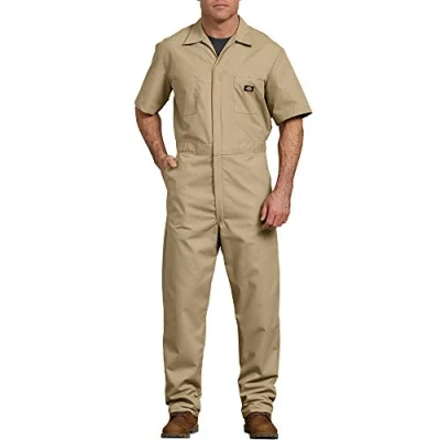 Image of Dickies Men&#039;s Short Sleeve Coverall, Khaki V1, X L