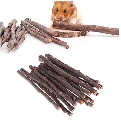 Image of Onsinic 50g/set Apple Chew Sticks Molar Pet Toys Branch for Rabbits Chinchillas Guinea Pigs Hamsters Chewing