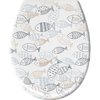 Image of Kleine Wolke 1868148075 Toilet seat, Multi Coloured, 37x 45 cm