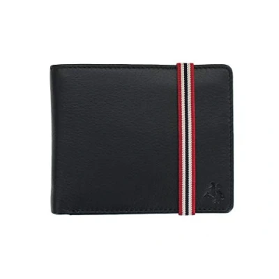 Image of VISCONTI Bond Collection Gents Leather Wallet with Elastic Closure BBD707 RFID Black