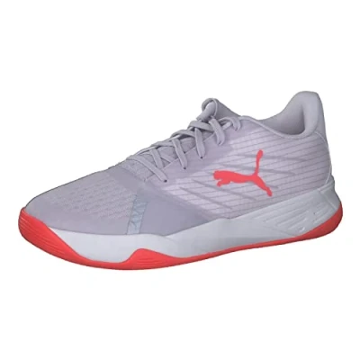 Image of PUMA Men&#039;s Accelerate PRO II W+ Indoor Court Shoe, Spring Lavender RED Blast White, 8.5 UK