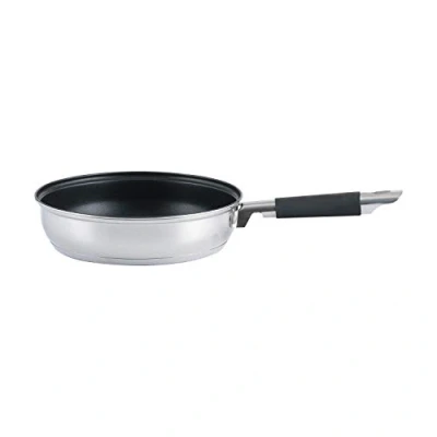 Image of Viners Everyday Frypan, Non Stick Stainless Steel Frying Pan with a 5 Year Guarantee, 22cm